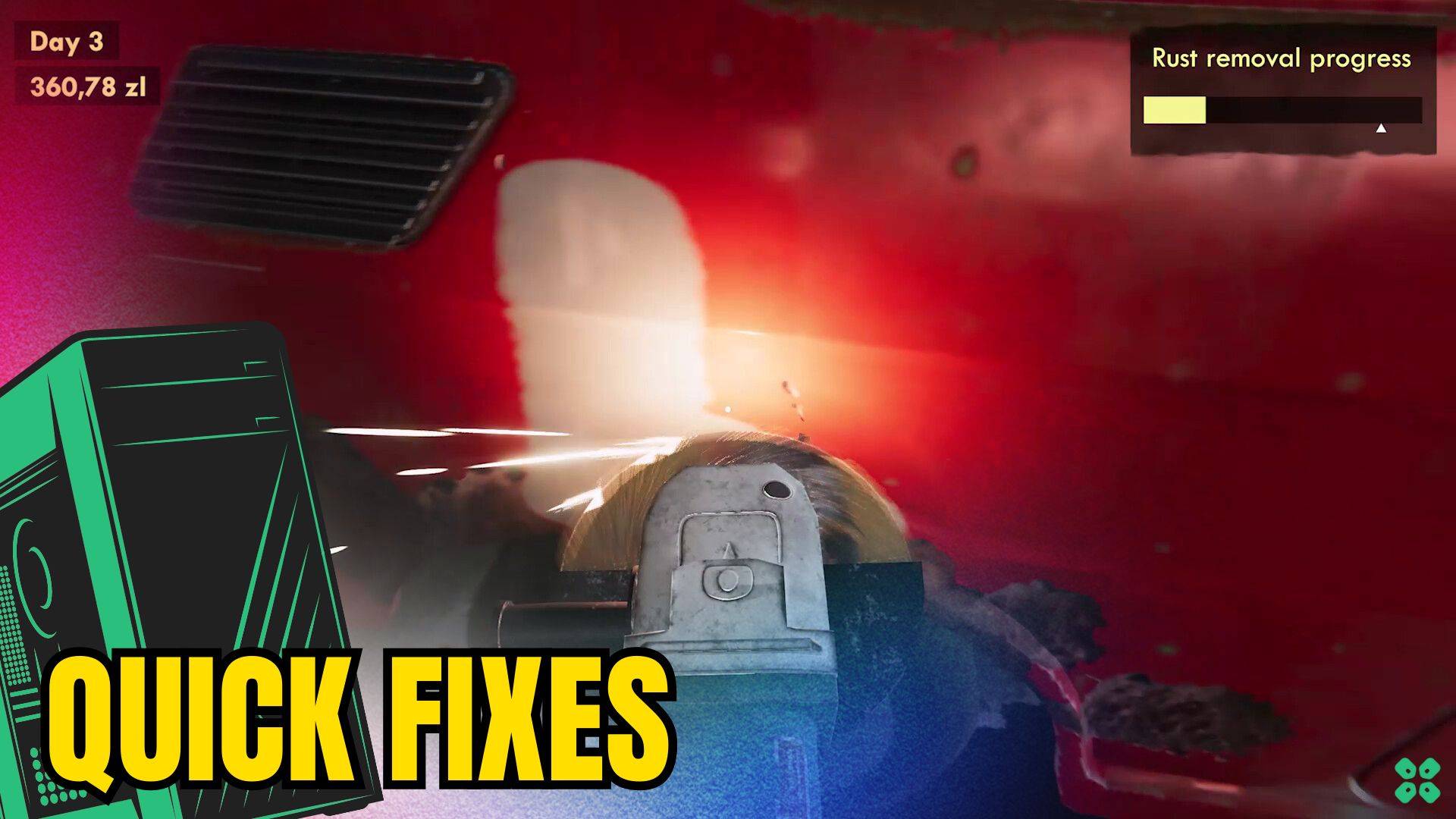 Artwork of CheapCarRepair and its fix of crashing by TCG