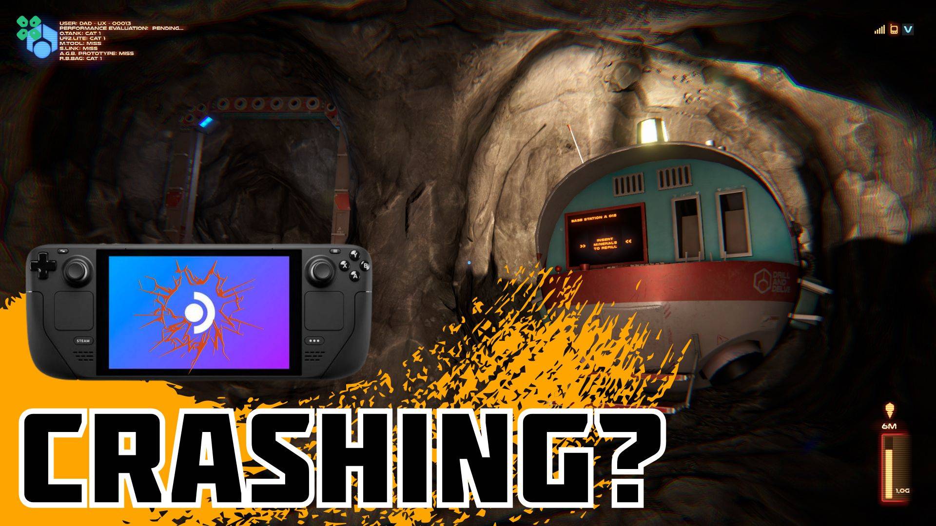 Artwork of DrillandDelve and its fix of crashing by TCG