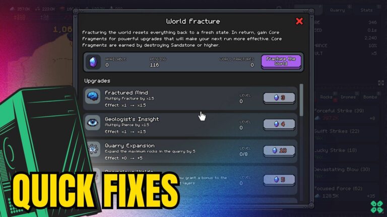 Artwork of FractureField and its fix of crashing by TCG