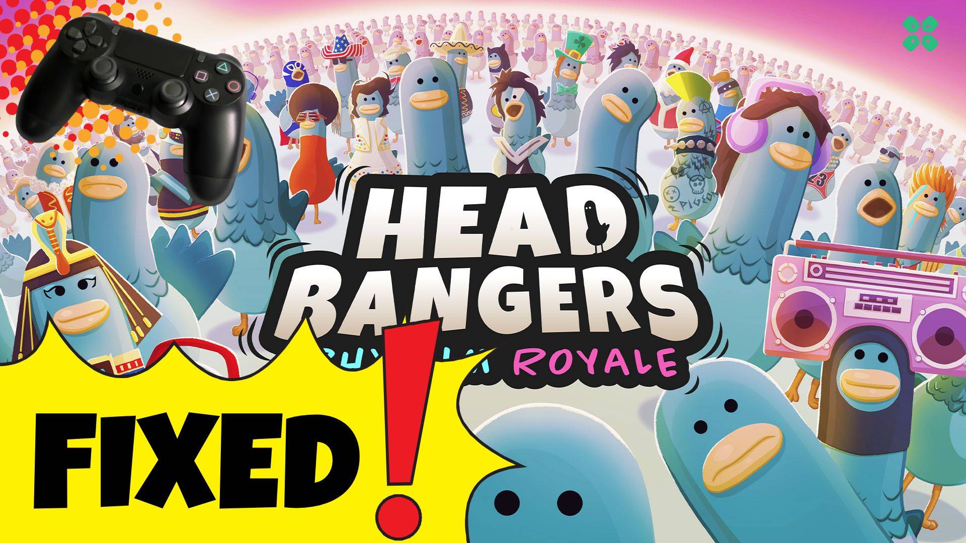Artwork of HeadBangersRhythmRoyale and its fix of lagging by TCG
