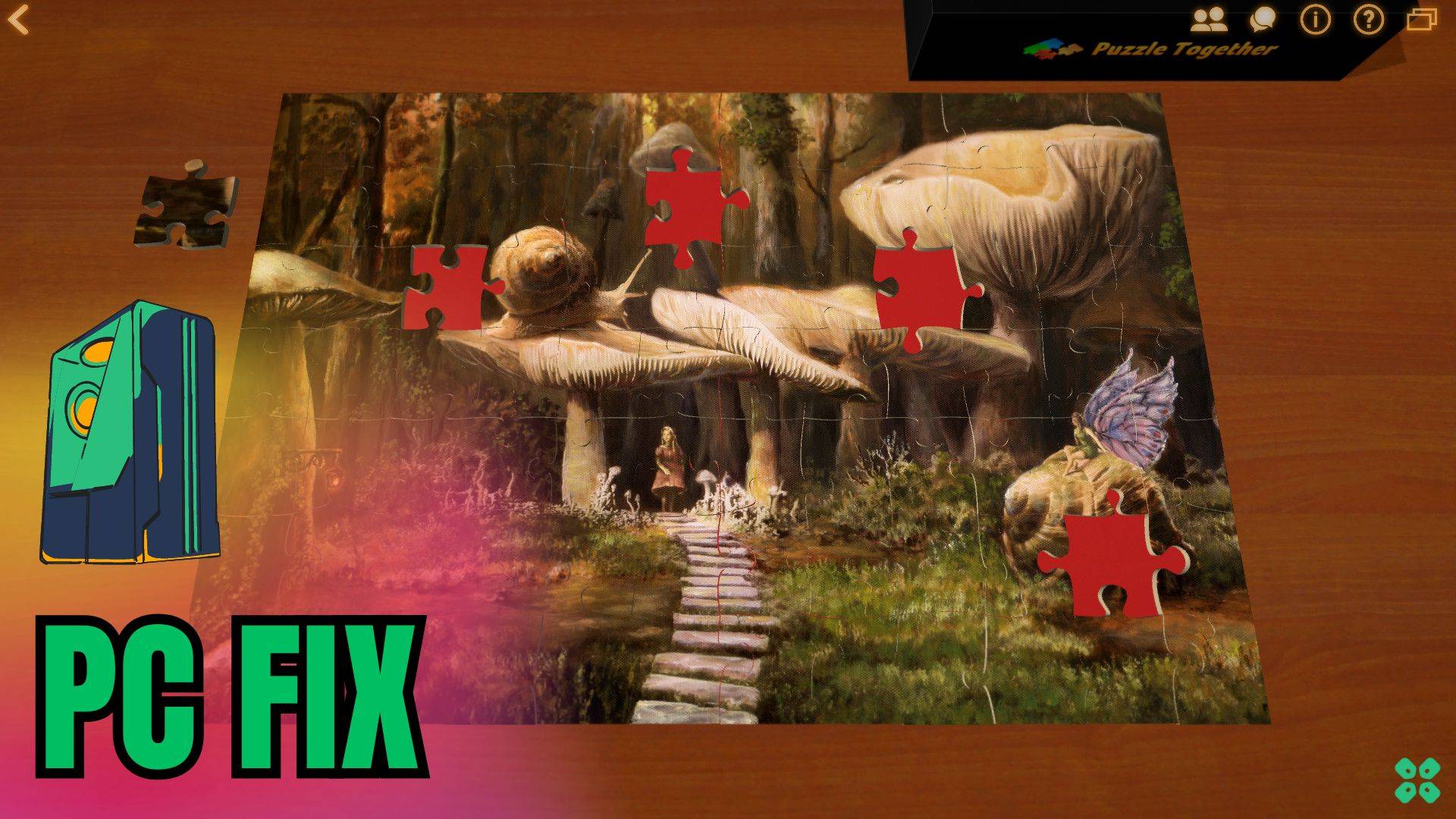Artwork of PuzzleTogether and its fix of lagging by TCG