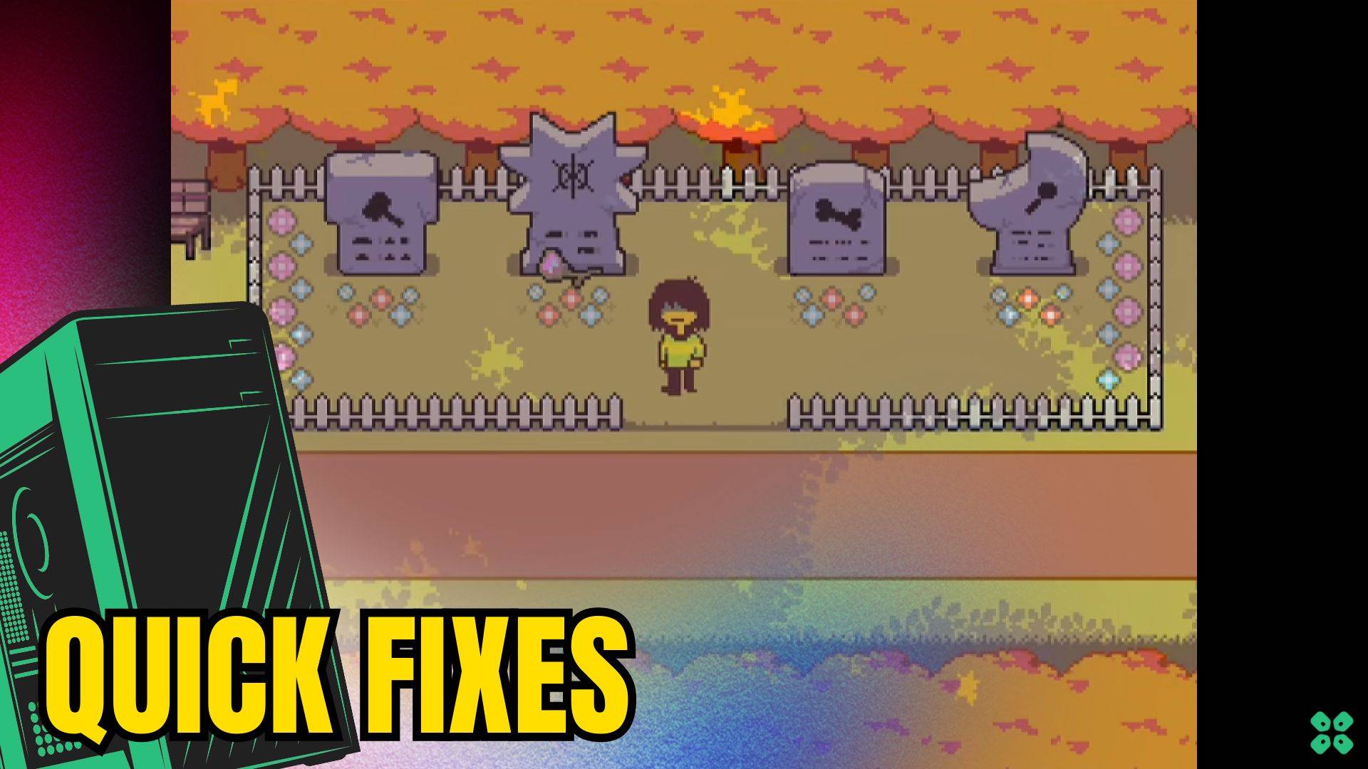 Artwork of Deltarune and its fix of crashing by TCG