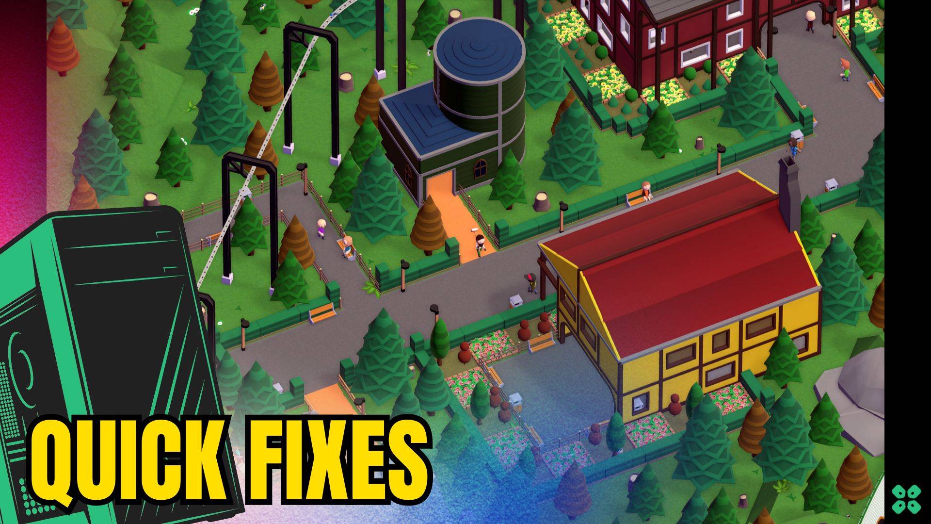 Artwork of Parkitect and its fix of crashing by TCG