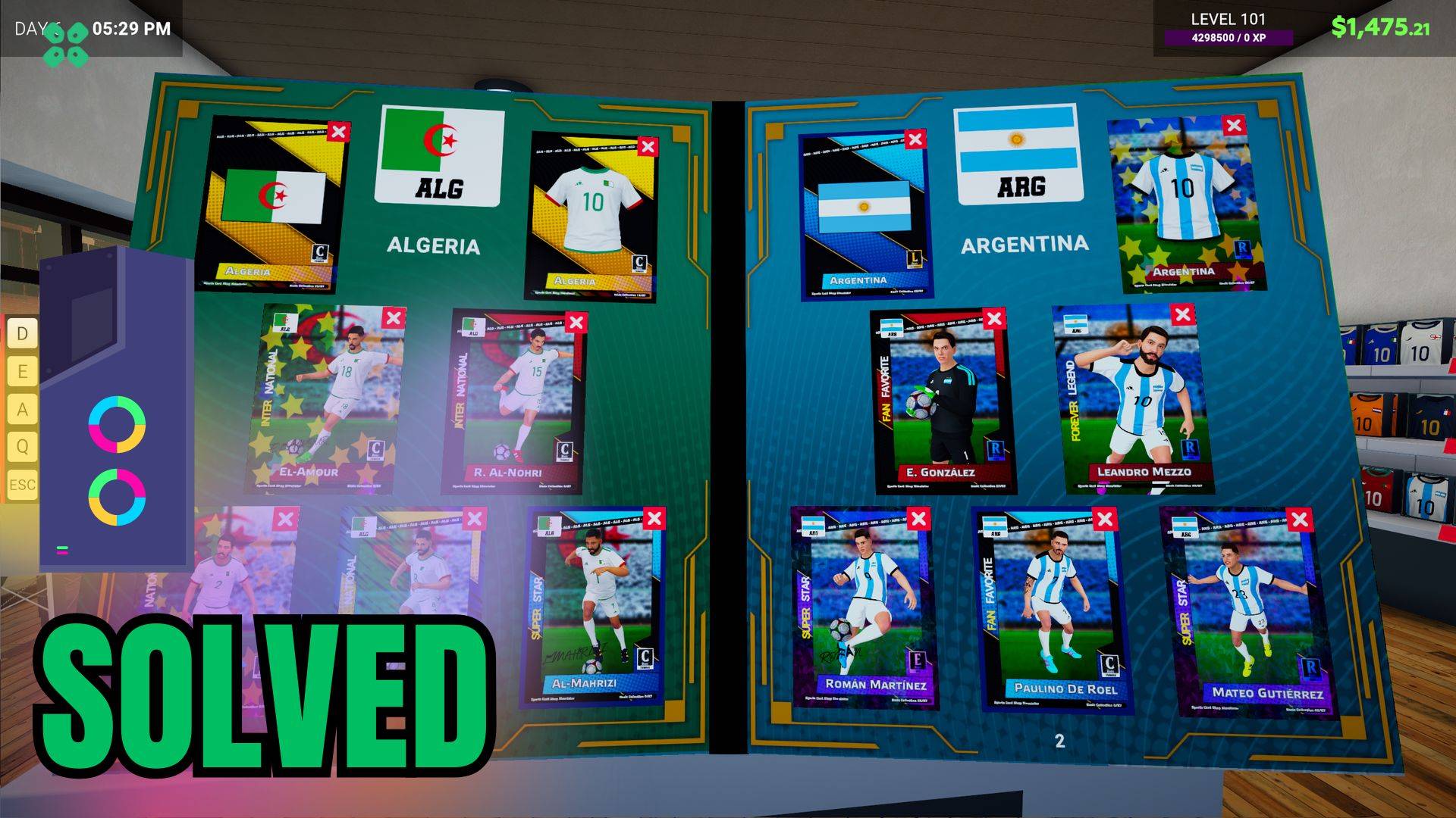 Artwork of SportsCardShopSimulator and its fix of crashing by TCG
