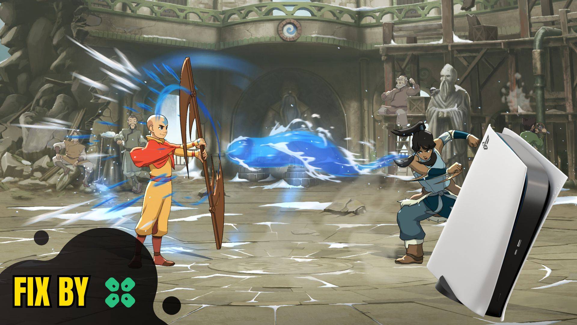 Artwork of AvatarLegendsTheFightingGame and its fix of lagging by TCG