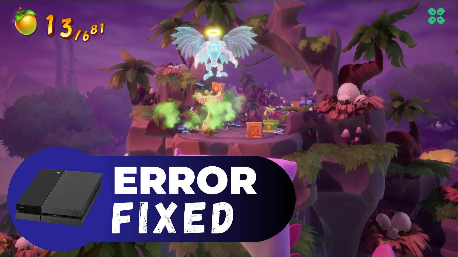 Artwork of CrashBandicoot4ItsAboutTime and its fix of crashing by TCG