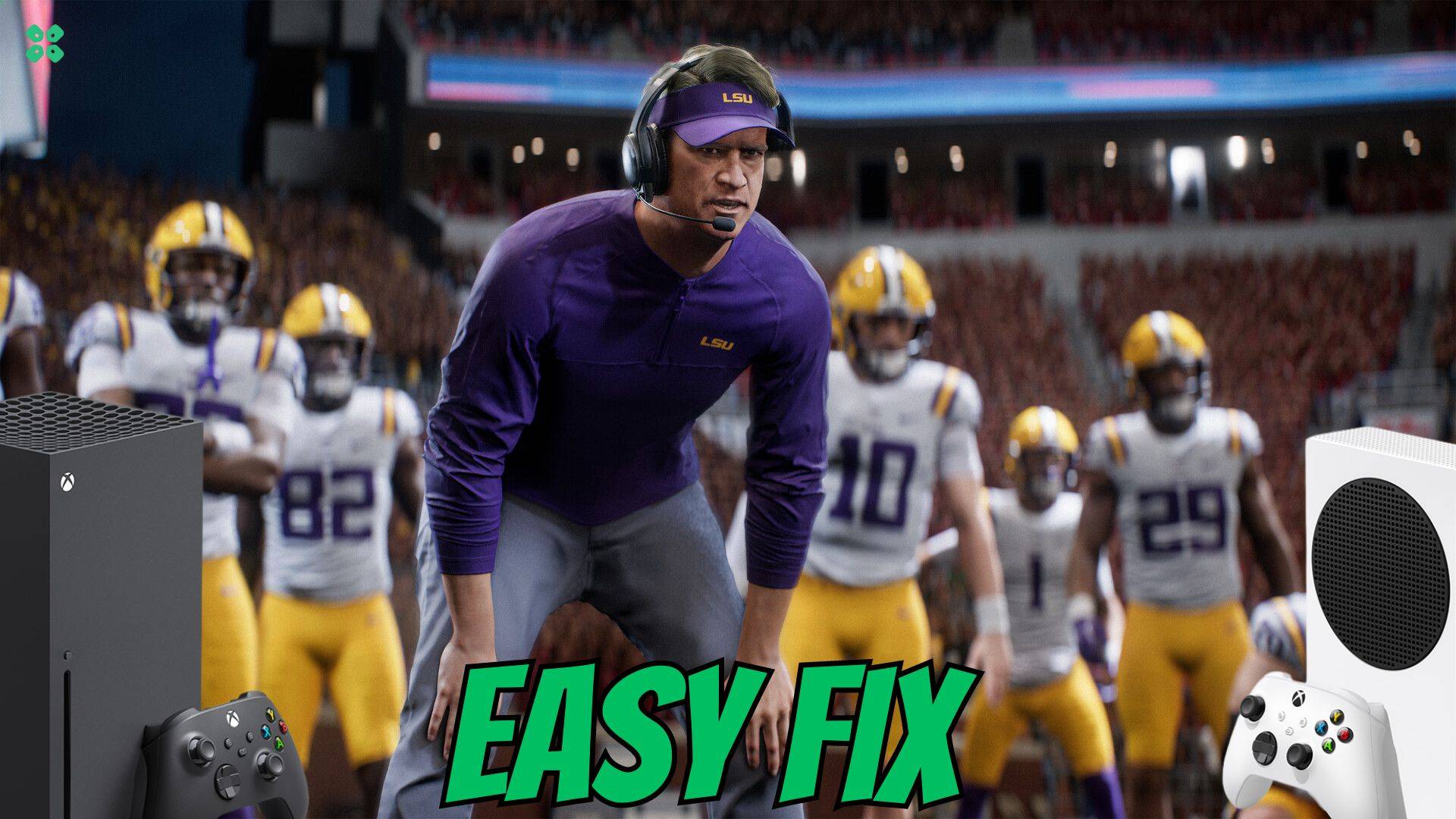 Artwork of EASportsCollegeFootball27 and its fix of crashing by TCG