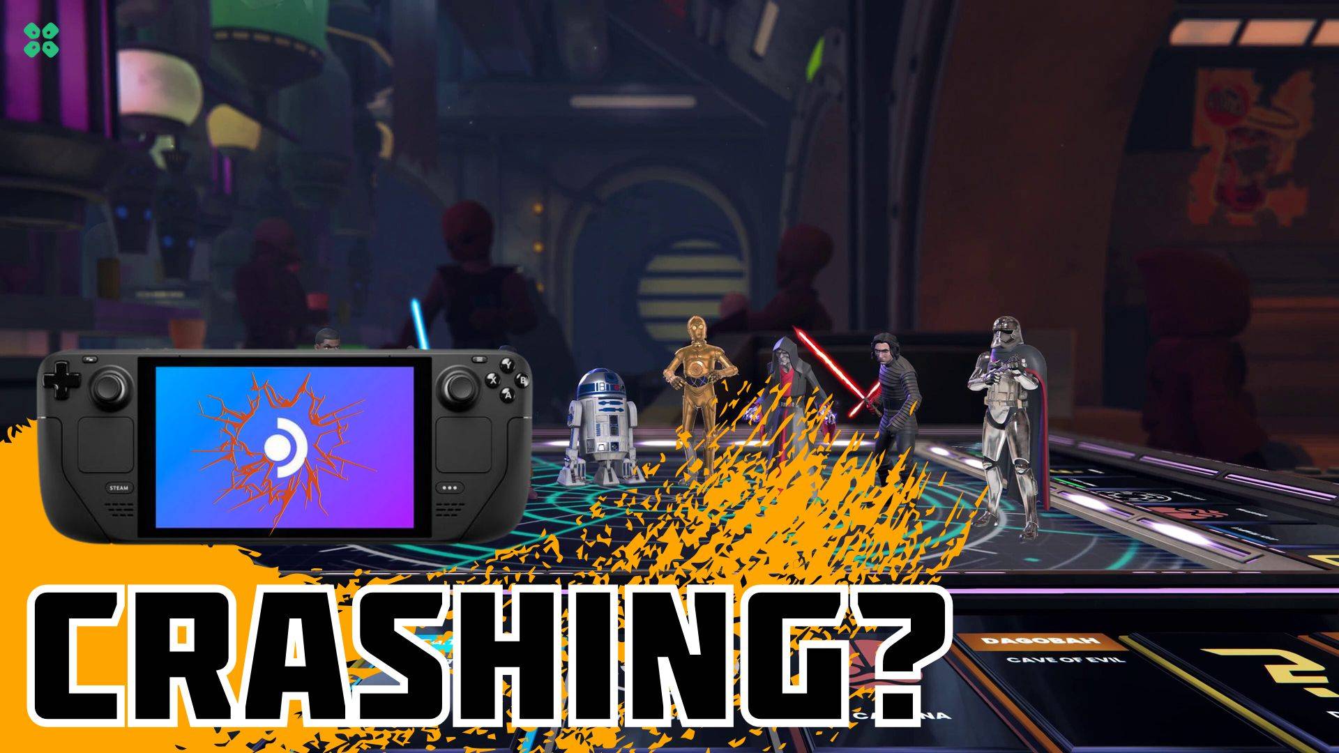 Artwork of MonopolyStarWarsHeroesvsVillains and its fix of crashing by TCG