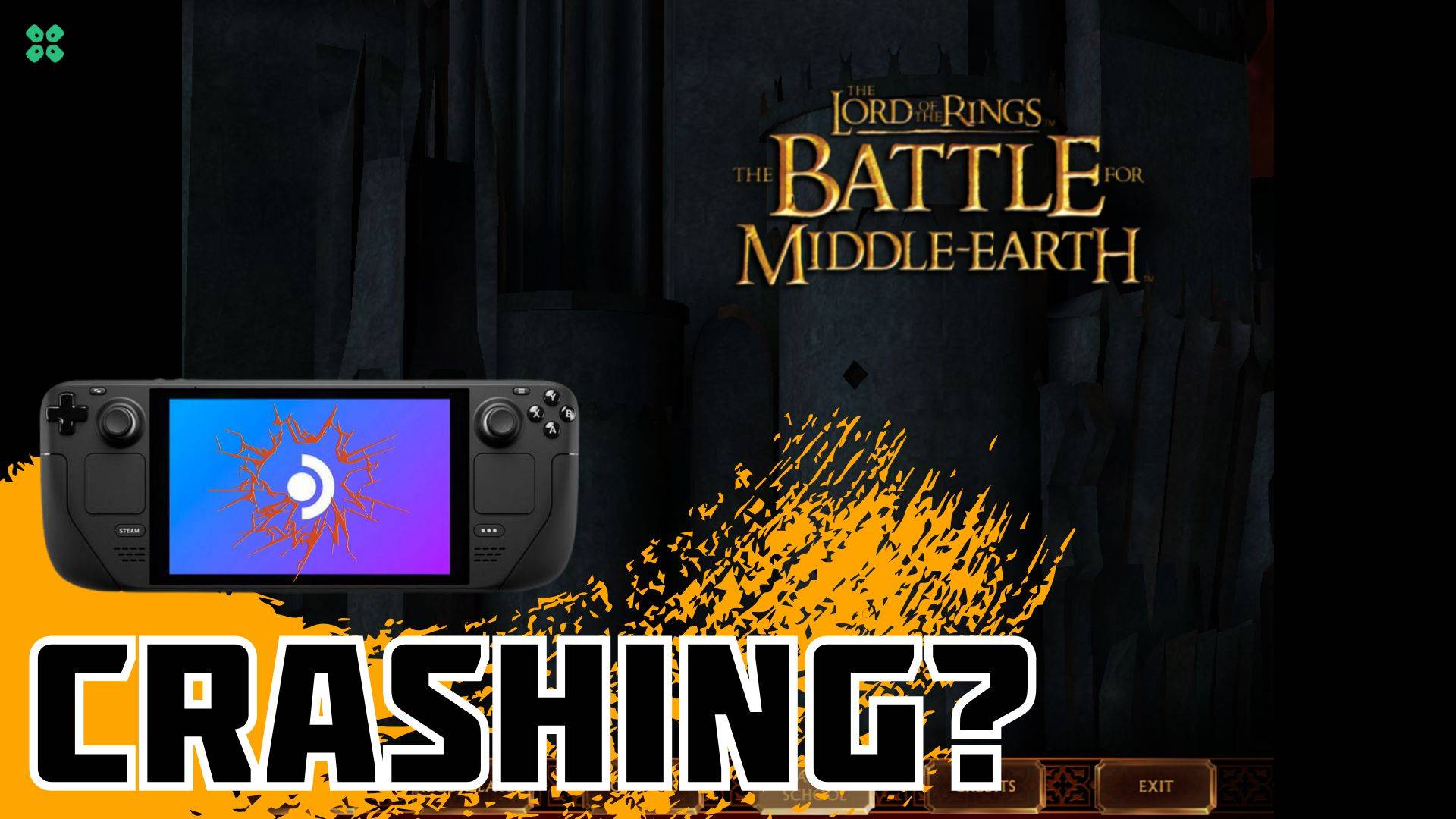 Artwork of TheLordoftheRingsTheBattleforMiddleearth and its fix of crashing by TCG
