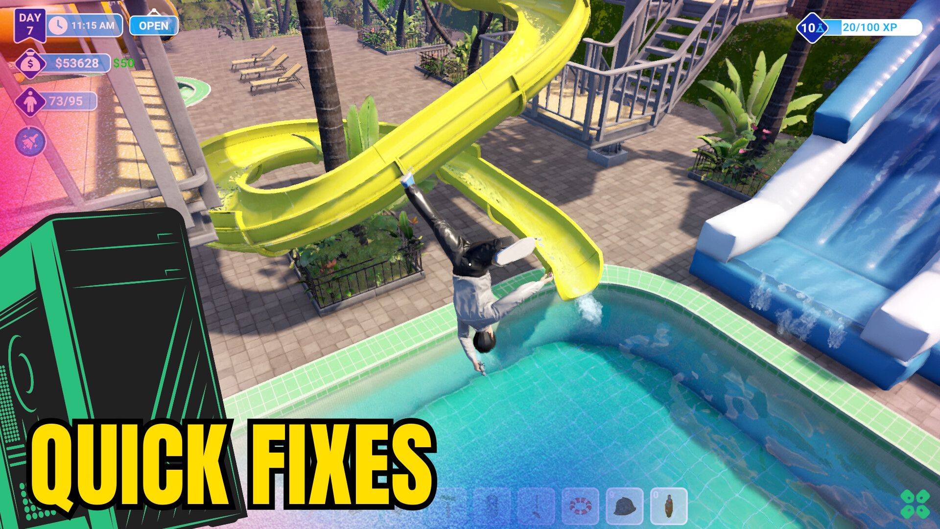 Artwork of WaterparkSimulator and its fix of lagging by TCG