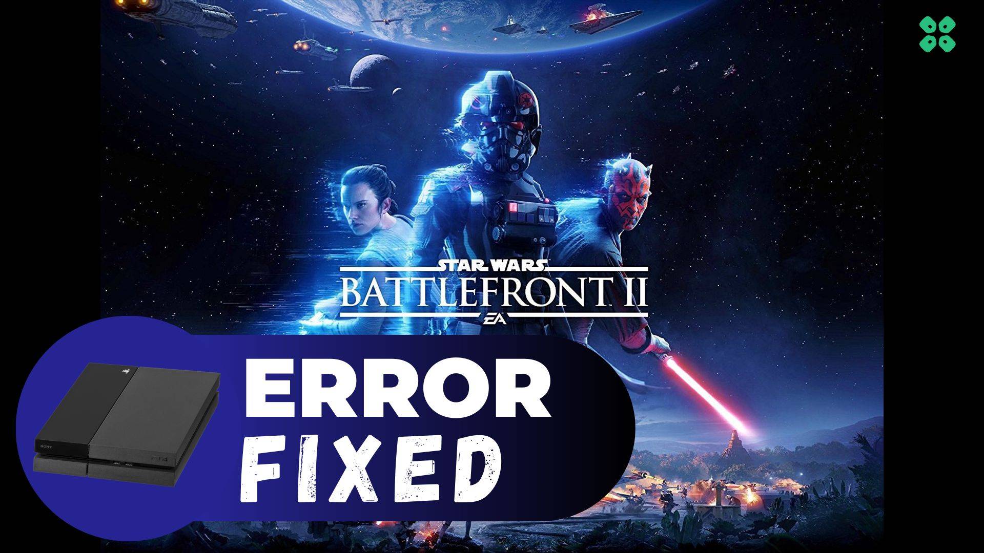 Artwork of StarWarsBattlefrontII and its fix of lagging by TCG