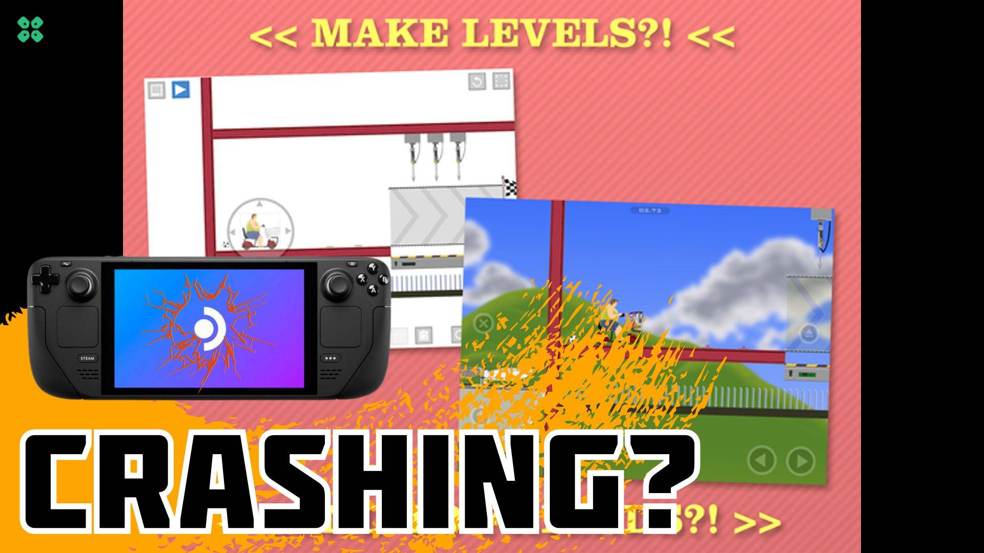 Artwork of HappyWheels and its fix of crashing by TCG