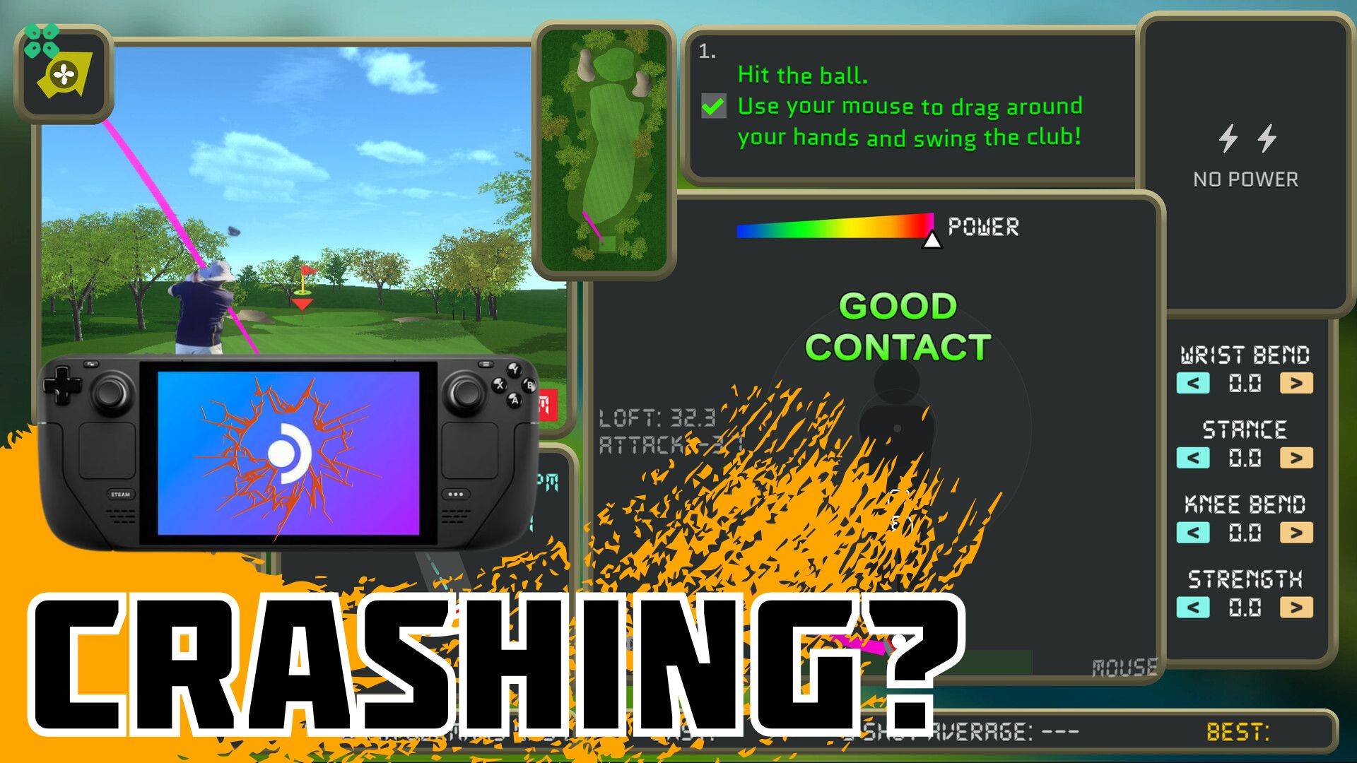 Artwork of NormalGolfGame and its fix of crashing by TCG