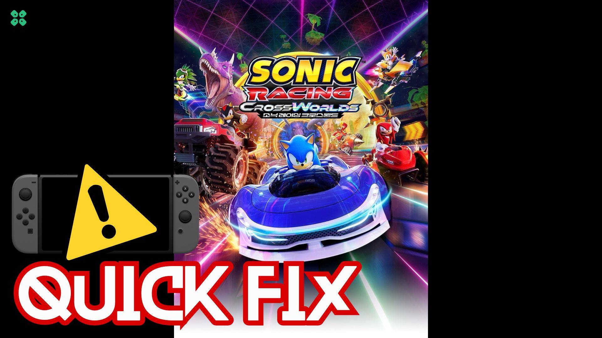 Artwork of SonicRacingCrossWorlds and its fix of crashing by TCG