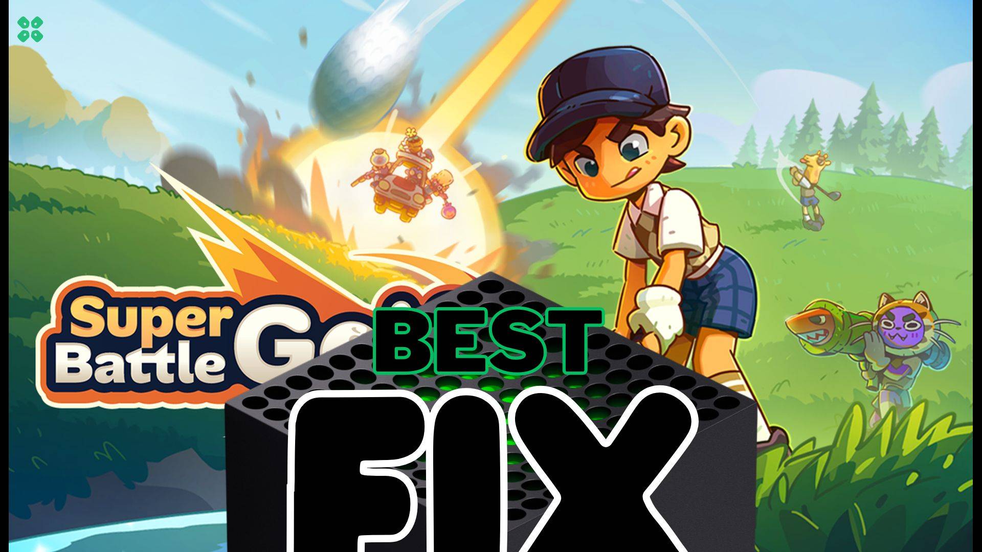 Artwork of SuperBattleGolf and its fix of lagging by TCG
