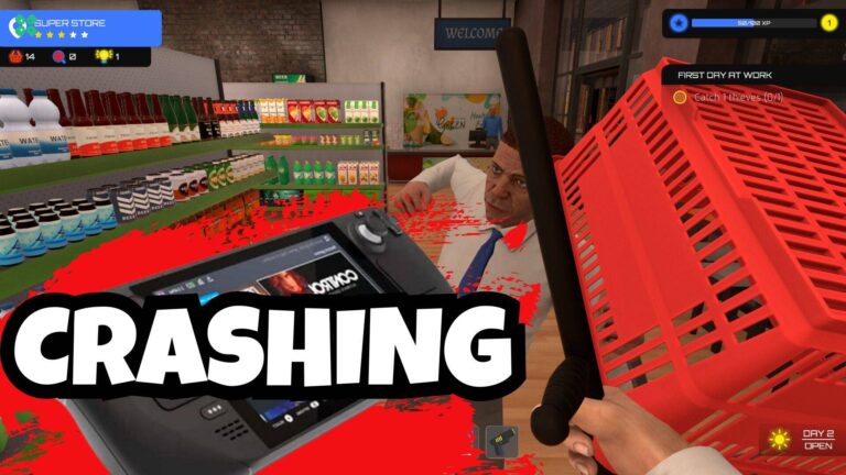 Artwork of SupermarketGuardSimulator and its fix of crashing by TCG