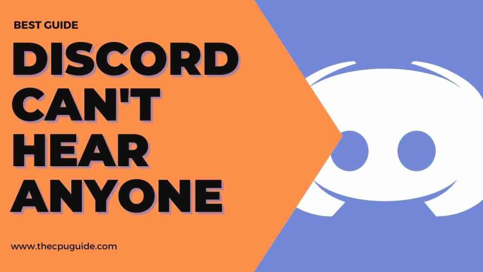 Discord Can't Hear Anyone? WHY? Randomly? [2023 FIXED]